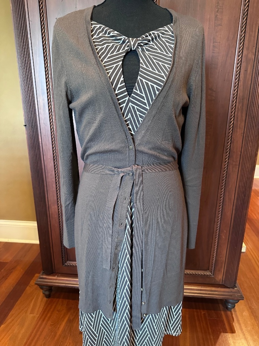 Ann Taylor dress with matching long sweater